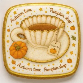 ciastko-lukrowane-pumpkin-tea-roz-s-kwadrat-jesien-recznie-robione