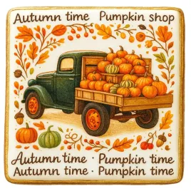 ciastko-lukrowane-truck-pumpkin-roz-xl-poziom-jesien-recznie-robione