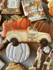 ciastko-lukrowane-samochod-auto-pick-up-farm-fresh-pumpkins