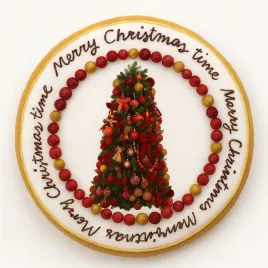 ciastko-lukrowane-red-tree-no1-boze-narodzenie-roz-s-kolo-recznie-robione