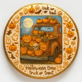 ciastko-lukrowane-ghost-night-car-roz-xl-kolo-halloween-recznie-robione