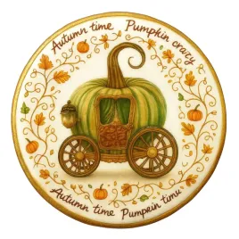 ciastko-lukrowane-pumpkin-carriage-green-roz-s-kolo-jesien-recznie-robione