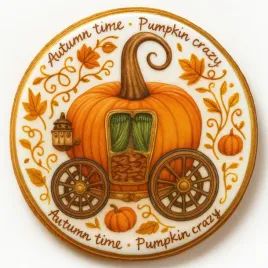 ciastko-lukrowane-pumpkin-carriage-orange-roz-l-kolo-no-1recznie-robione