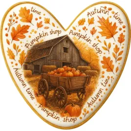 ciastko-lukrowane-farm-pumpkin-roz-xl-serce-recznie-robione