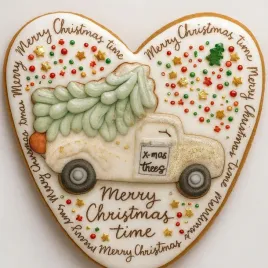 ciastko-lukrowane-pickup-z-choinka-snow-serce-no7-roz-xl-recznie-robione