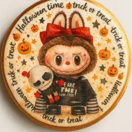 ciastko-lukrowane-halloween-no-8-roz-kl-kolo-recznie-robione