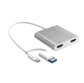 j5create-jca365-zewnetrzna-karta-graficzna-usb-3840-x-2160-px-srebrny