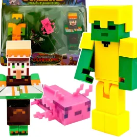 figurka-minecraft-zestaw-figurek-3w1-zombie-zlota-zbroja-jaszczurka-dodatki