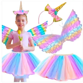 stroj-dla-dziewczynki-jednorozec-pegaz-3w1-opaska-skrzydla-spodniczka