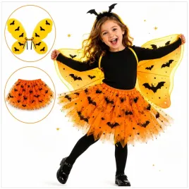 stroj-na-halloween-dla-dziewczynki-nietoperz-dynia-spodniczka-skrzydla
