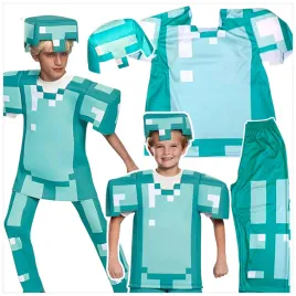 stroj-minecraft-przebranie-dla-chlopca-steve-diamentowy-maska-kostium-bal