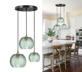 lampa-wiszaca-3-punktowa-zielone-klosze