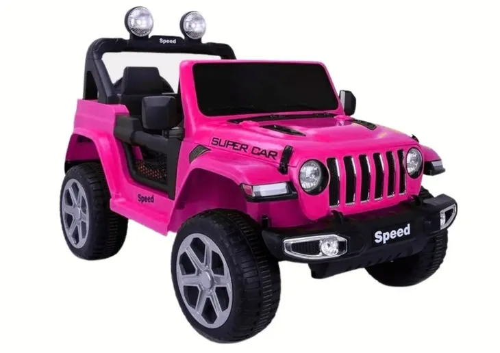 SAMOCHÓD NA AKUMULATOR AUTO DLA DZIECKA JEEP SPEED LAKIER 4X4 EVA PILOT SKÓ