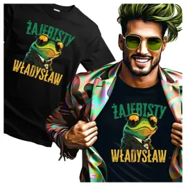 koszulka-meska-dla-wladyslawa-zajebisty-wladyslaw-smieszna-zaba-xl