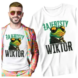 koszulka-meska-dla-wiktora-zajebisty-wiktor-smieszna-zaba-s