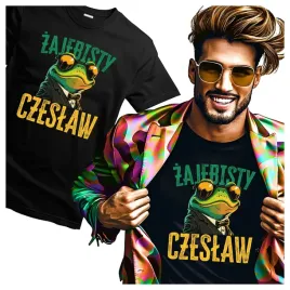 tshirt-meski-dla-czeslawa-zajebisty-czeslaw-smieszna-zaba-l