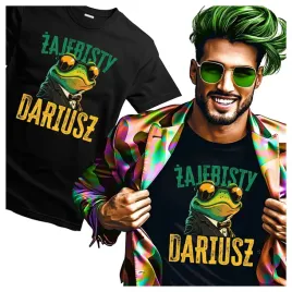 koszulka-meska-dla-dariusza-zajebisty-dariusz-smieszna-zaba-xl