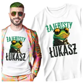 koszulki-meskie-dla-lukasza-zajebisty-lukasz-smieszna-zaba-xxl