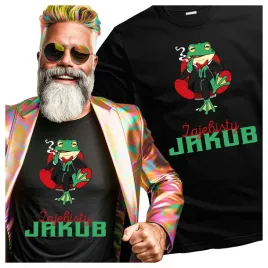 koszulka-meska-dla-jakuba-smieszna-zaba-zajebisty-jakub-xl