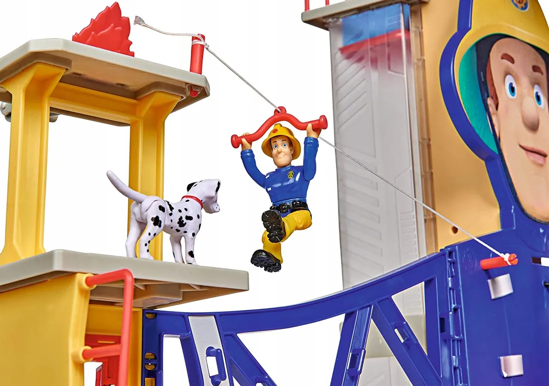 remiza-strazacka-strazak-sam-mega-fire-station-xxl-stan-nowy
