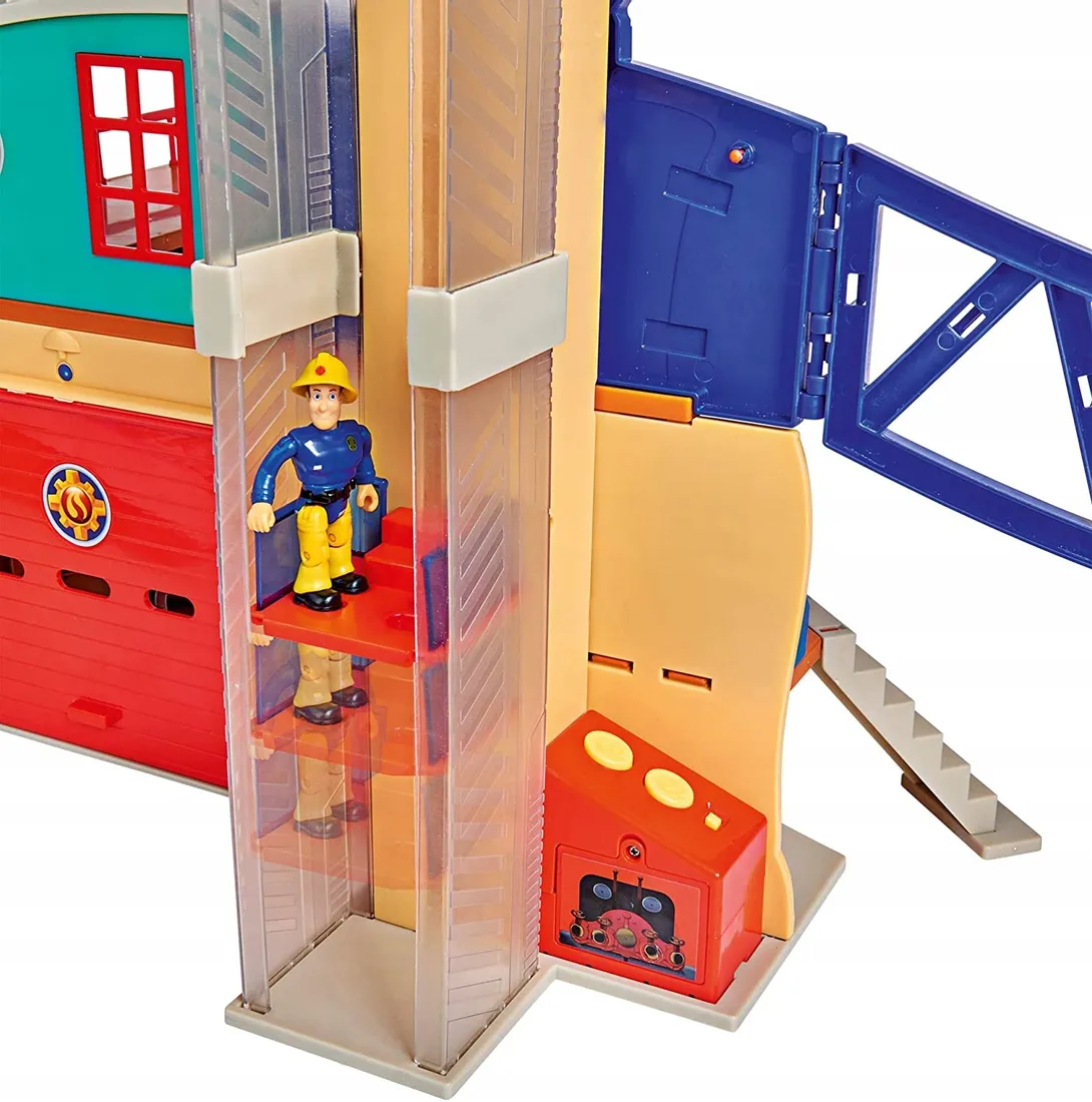 remiza-strazacka-strazak-sam-mega-fire-station-xxl-stan-nowy