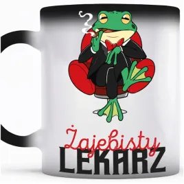 smieszny-prezent-dla-lekarza-kubek-magiczny-zajebisty-lekarz-zaba