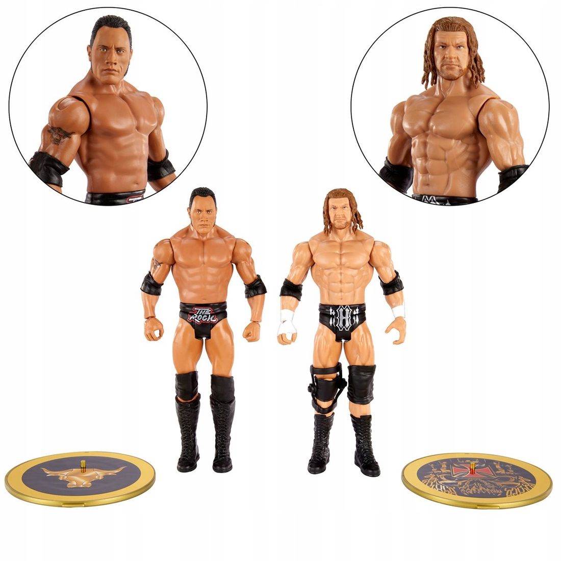 WWE CHAMPIONSHIP THE ROCK FIGURKA TRIPLE WRESTLING