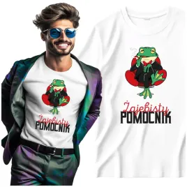 koszulka-prezent-dla-pomocnika-zajebisty-pomocnik-ze-smieszna-zaba-xs