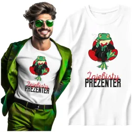 koszulka-prezent-dla-prezentera-zajebisty-prezenter-ze-smieszna-zaba-xs