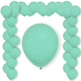 balony-pastel-matte-green-decomex-turkusowy-5-100-szt