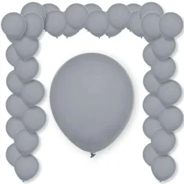 balony-pastel-gray-decomex-szary-5-100-szt