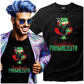 koszulka-meska-z-nadrukiem-zajebisty-farmaceuta-ze-smieszna-zaba-s