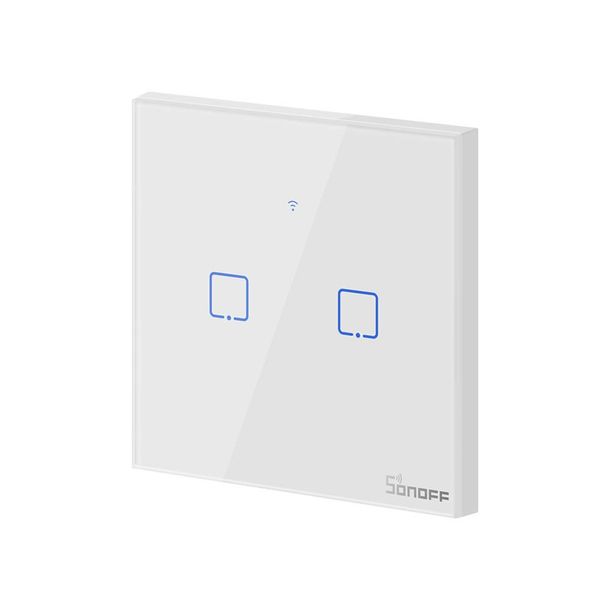 Dotykowy włącznik światła WiFi Sonoff T0 2C | 2-kanałowy