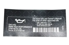tabliczka-olej-high-performance-synthetic-bmw-f01-f10-f15-f20-f30-g12