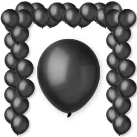 balony-metallic-black-czarny-decomex-5-100-szt