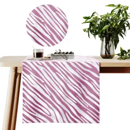 ameliahome-bieznik-fun-z-nadrukiem-zebra-40x140-bialy-rozowy
