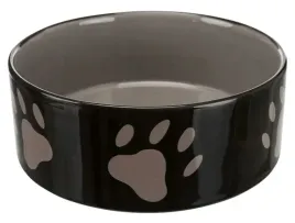 trixie-miska-ceramiczna-czarna-w-szare-lapki-14l-20cm-tx-24533