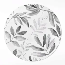 okragly-dywan-winyl-akwarelowe-monochromatyczne-delikatne-liscie-130-cm