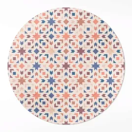 okragly-winylowy-chodnik-pastelowe-gwiazdy-i-strzalki-wzor-vintage-140-cm
