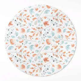 okragly-dywan-winylowy-z-grafika-akwarelowe-galazki-i-listki-boho-140-cm