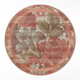 okragly-dywan-winylowy-dekoracyjny-do-salonu-retro-wyblakle-kwiaty-110-cm