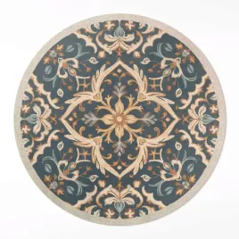 okragly-winylowy-chodnik-loft-do-biura-roslinny-ornament-vintage-130-cm