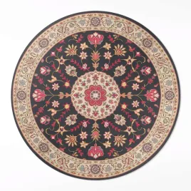 okragly-dywan-winylowy-ornament-z-kwiatami-i-liscmi-styl-turecki-120-cm
