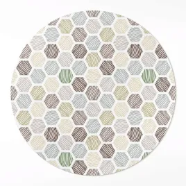 okragly-chodnik-winylowy-wzorzyste-heksagony-pastelowe-boho-barwy-120-cm