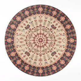 winylowy-okragly-dywan-mandala-styl-perski-motyw-roslinny-vintage-110-cm
