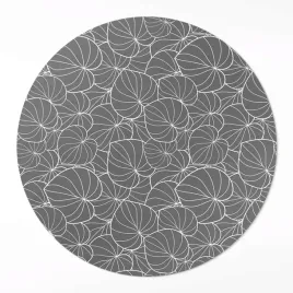 nowoczesny-okragly-dywan-winylowy-linearne-liscie-wzornictwo-boho-80-cm