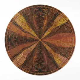 okragly-dywan-loftowy-winylowy-imitacja-tkaniny-abstrakcyjny-wzor-60-cm