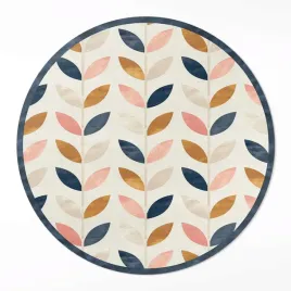 okragly-dywan-winyl-do-sypialni-drobne-listki-akwarelowy-styl-boho-60-cm