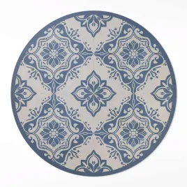 okragly-chodnik-winylowy-portugalskie-plytki-delikatny-wzor-vintage-90-cm