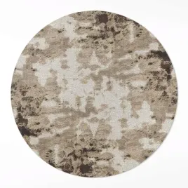 okragla-wykladzina-winylowa-ozdobna-do-biura-brazowe-plamy-vintage-50-cm